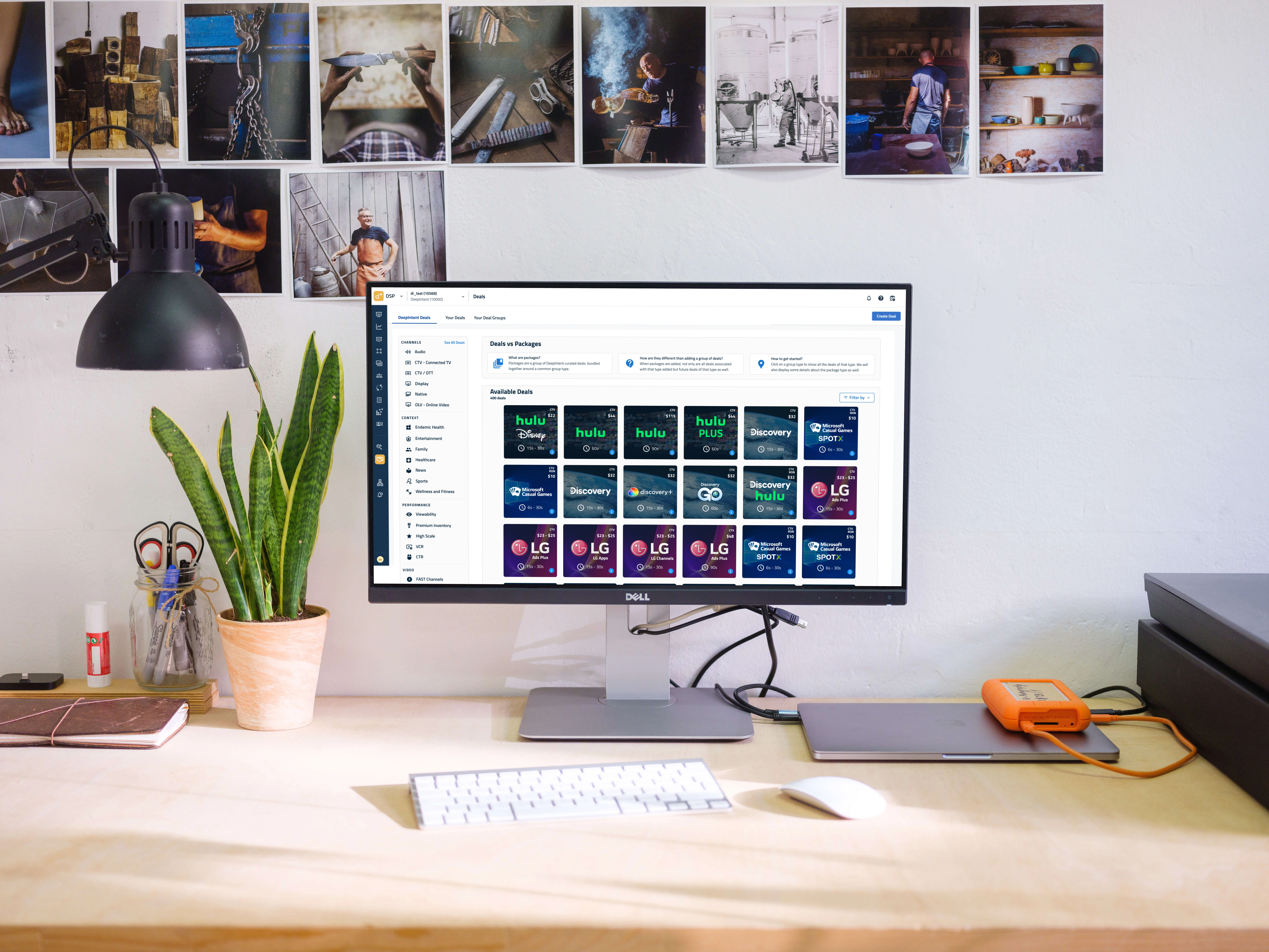 Deep Intent available deals UI